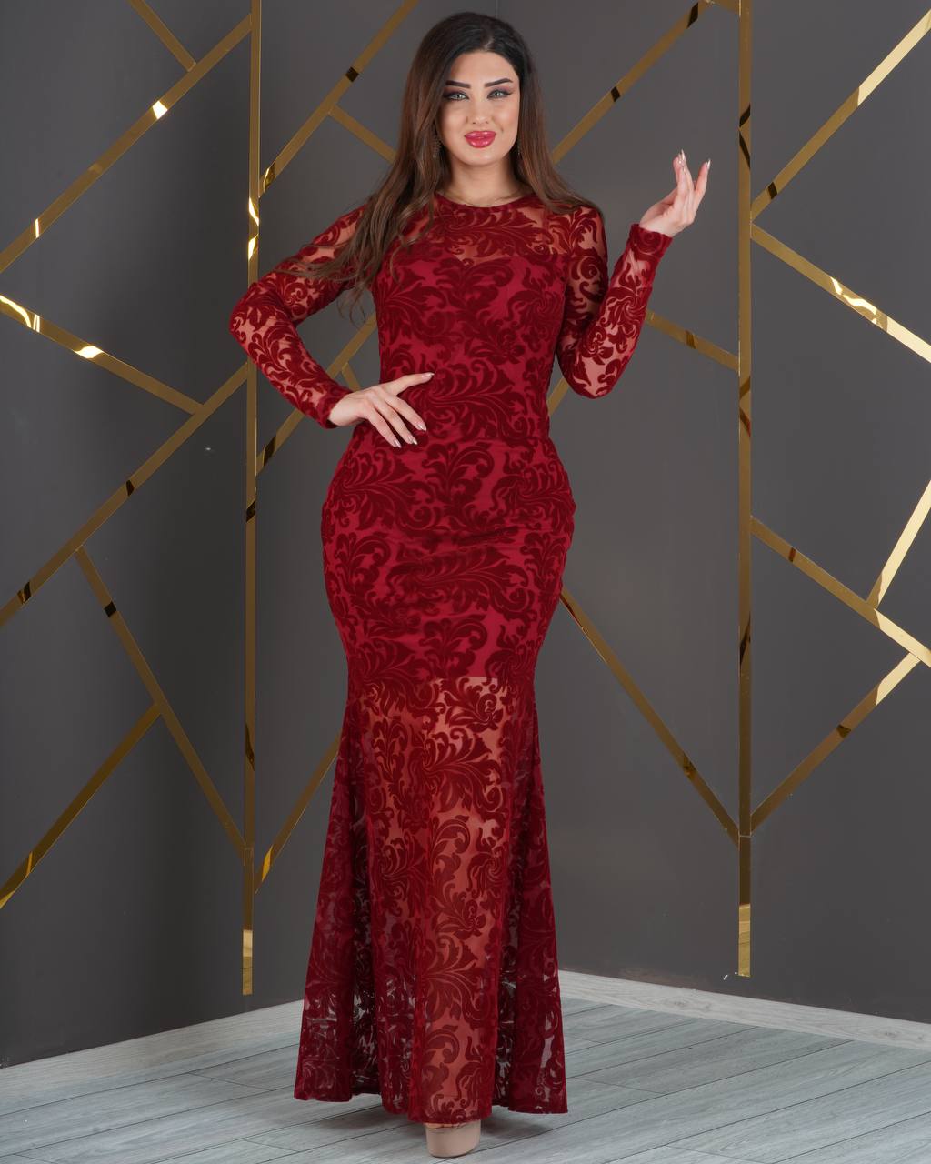 فستان مخمل - الصورة 2